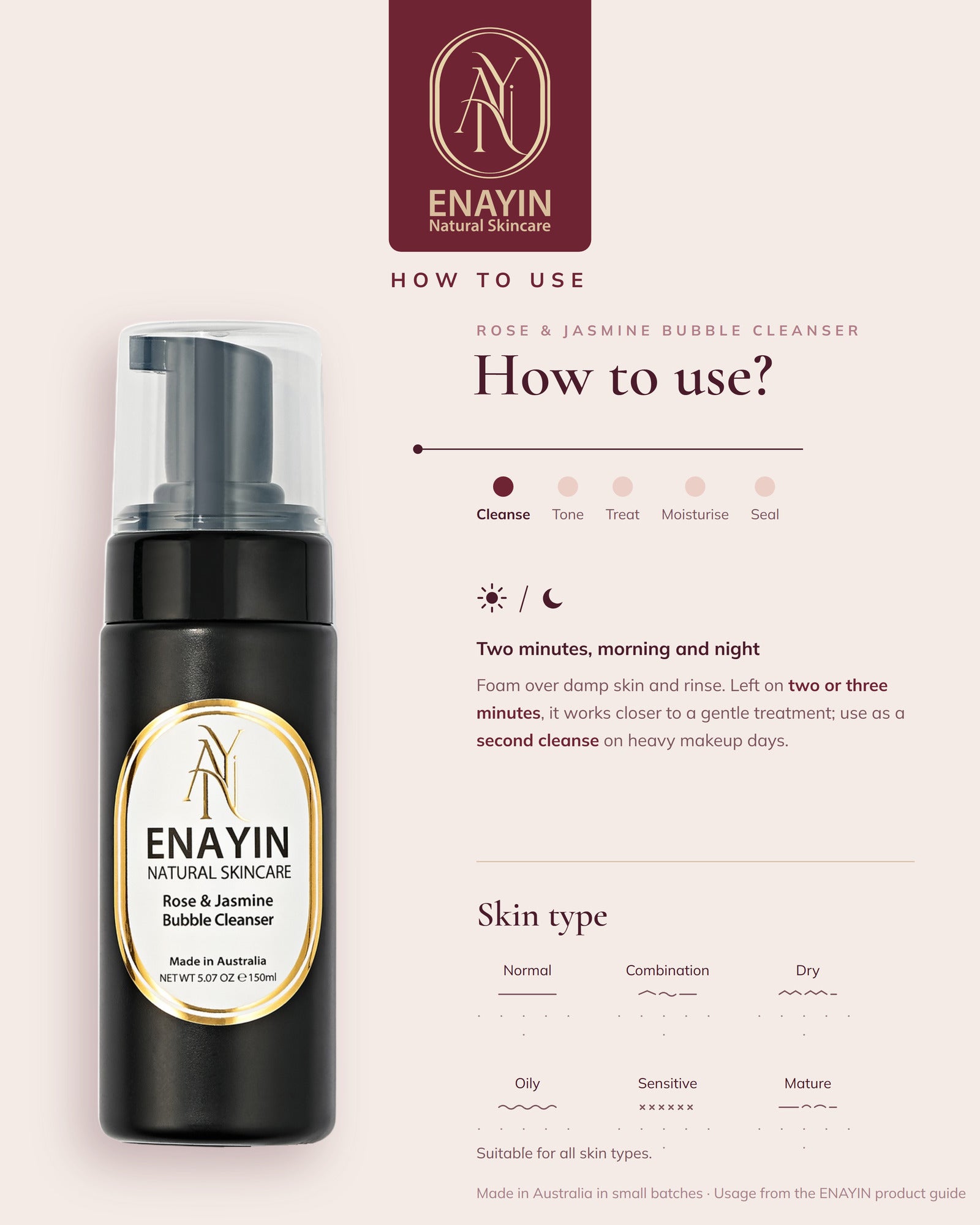 Rose & Jasmine Bubble Cleanser