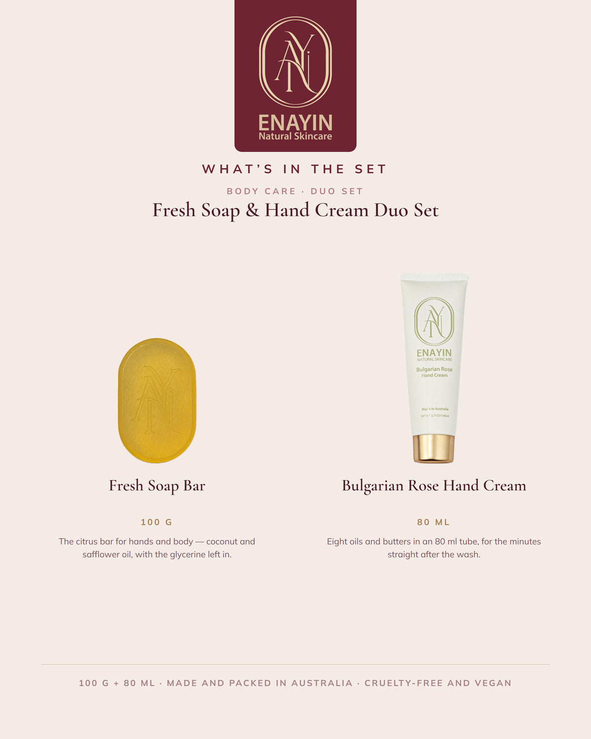 Gift Set: Fresh Soap & Hand Cream Duo