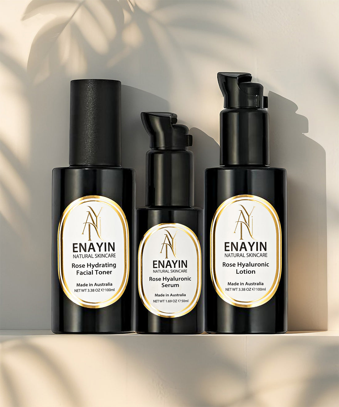 Gift Set: 3 Step Rose Hyaluronic Skincare