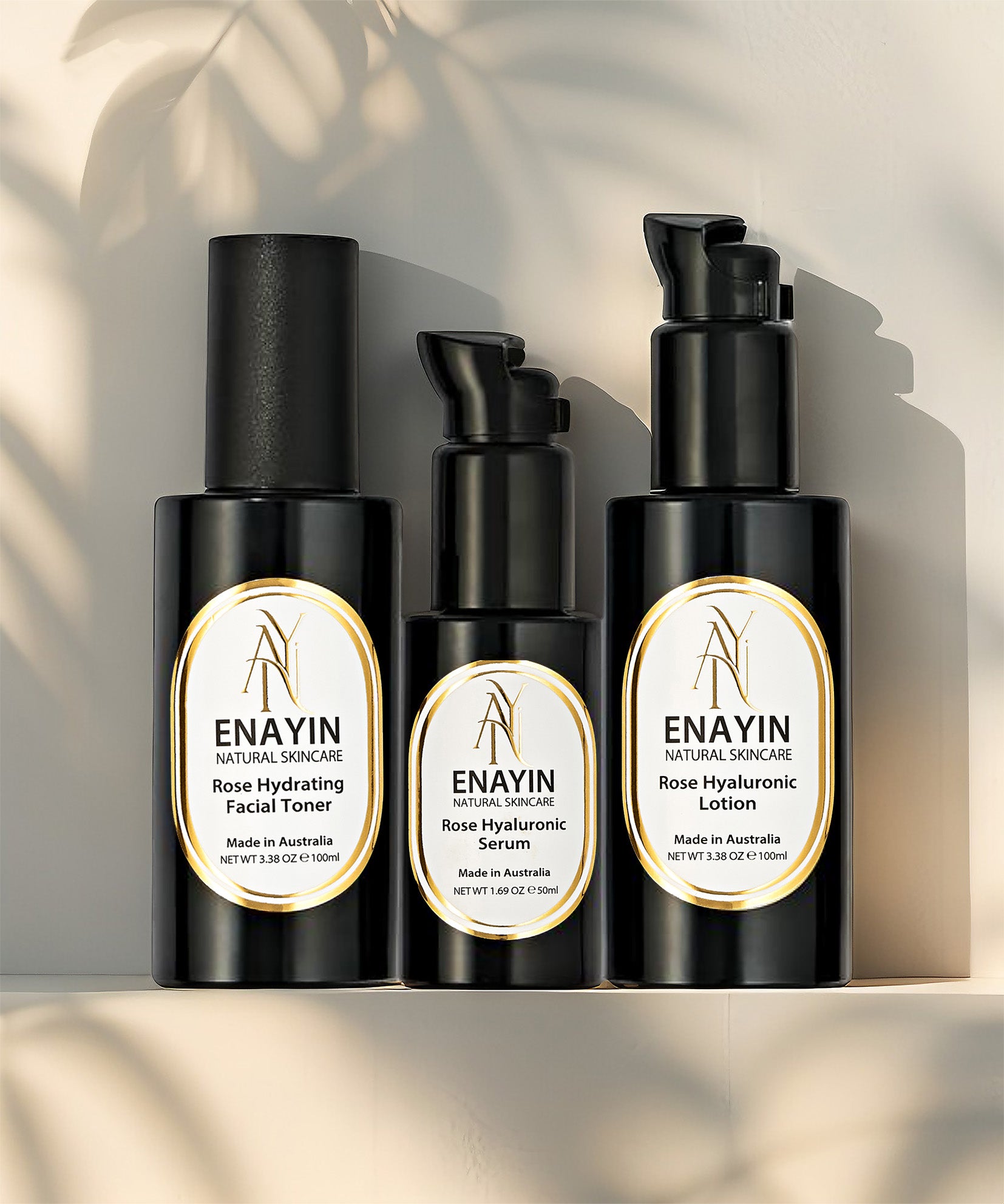 Gift Set: 3 Step Rose Hyaluronic Skincare